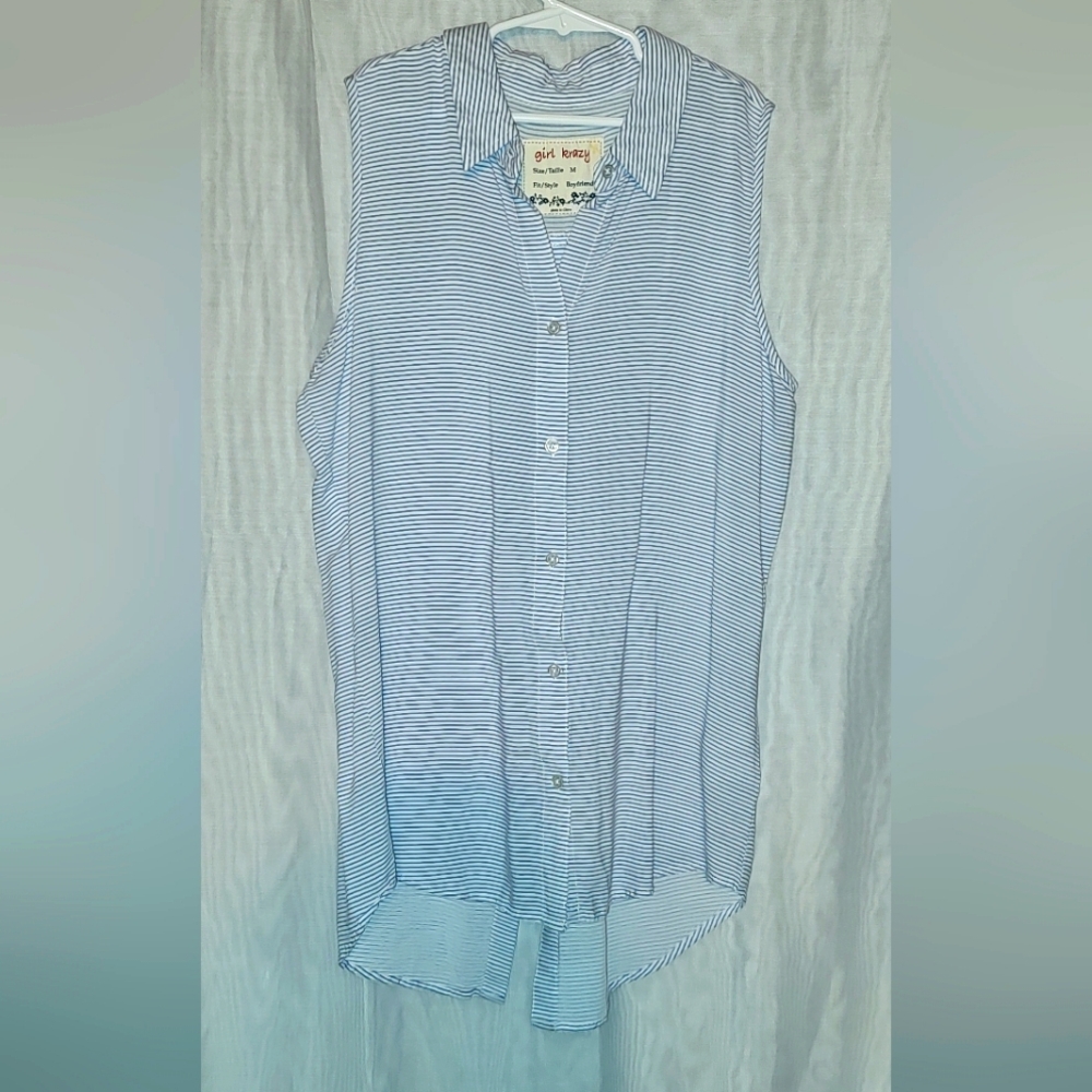 Girl Krazy tank vest casual shirt size M